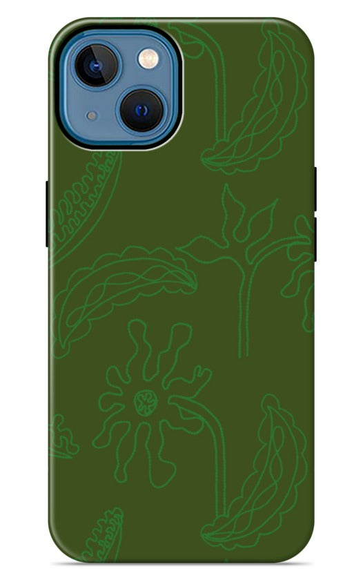 Mountain Flower Green iPhone Case